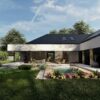 nowoczesny dom parterowy Projekt Stodoła T ogród