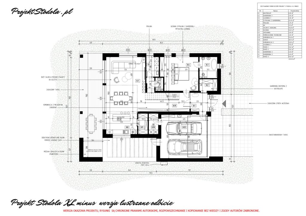 dom z zadaszonym tarasem