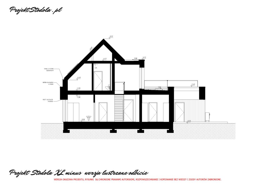dom z zadaszonym tarasem