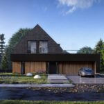 Projekt Stodoła XL Minus Elewacja Frontowa