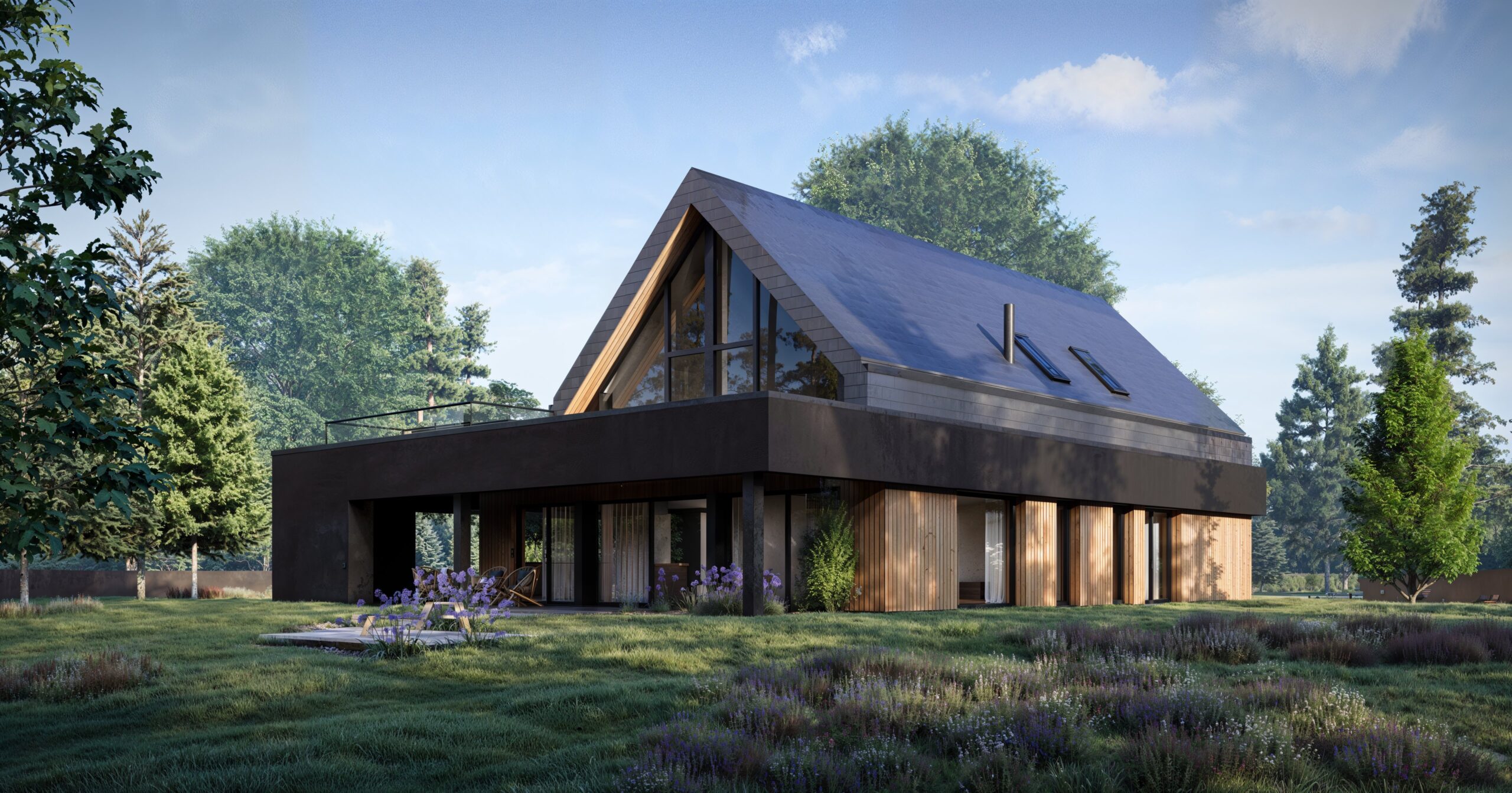 Projekt Stodoła XL Minus Perspektywa Narożna