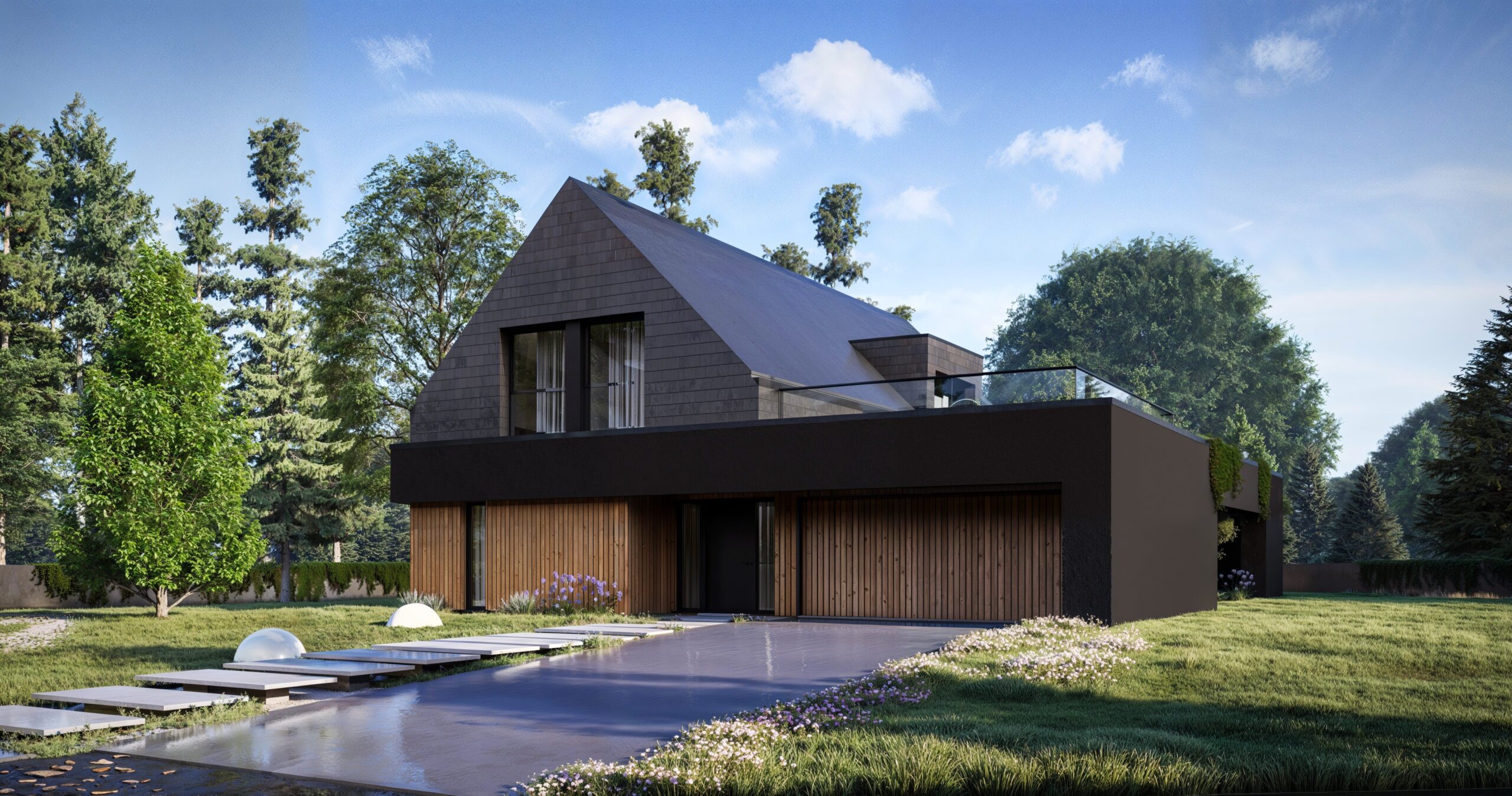 Projekt Stodoła XL Minus Perspektywa front