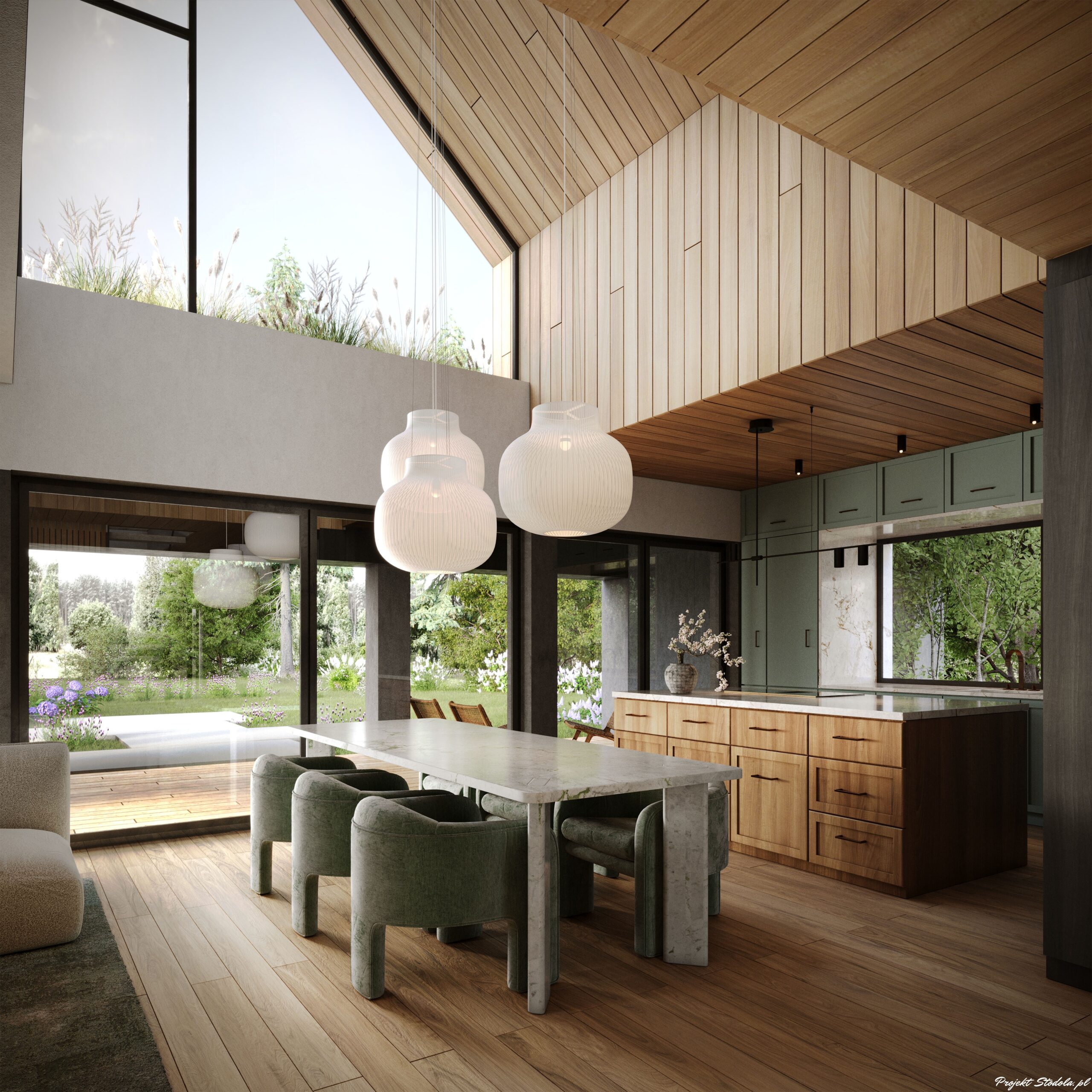 Projekt stodola XL MINUS jadalnia wersja podstawowa