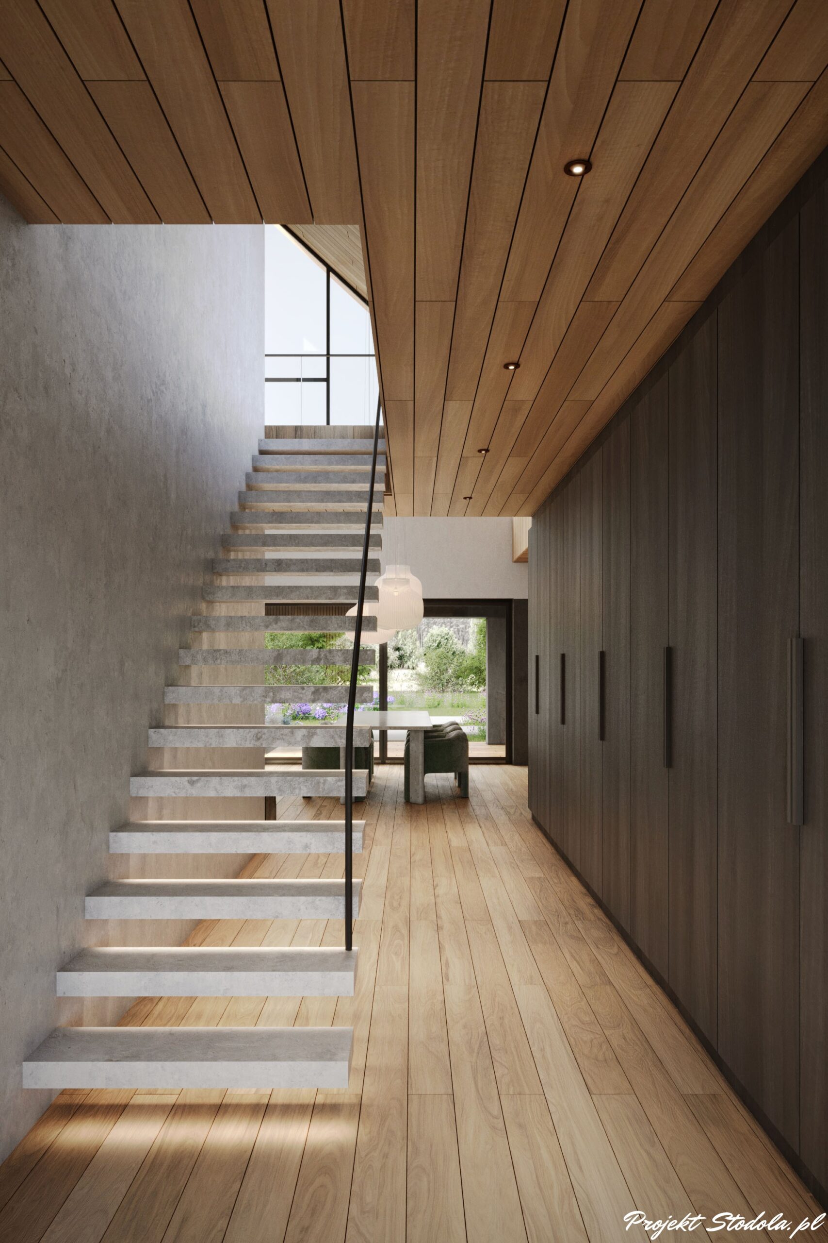 Projekt stodola XL MINUS korytarz dolnywersja podstawowa