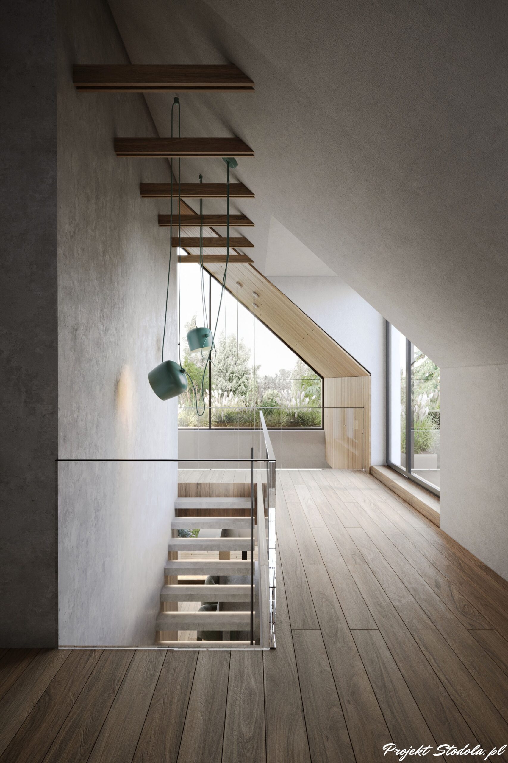 Projekt stodola XL MINUS korytarz gorny wersja podstawowa