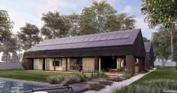 Stodoła H widok od basenu