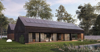 Projekt Stodoła Stoodła H elewacja boczna