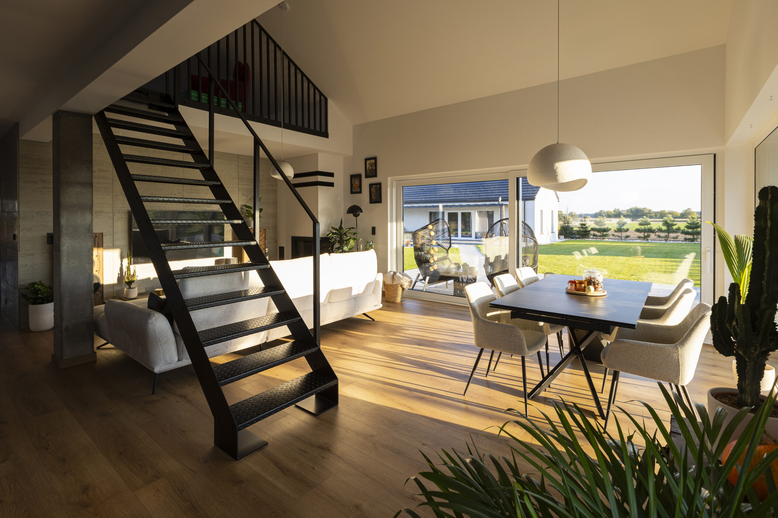 Nowoczesna Stodoła S+ Premium - wnętrza salon