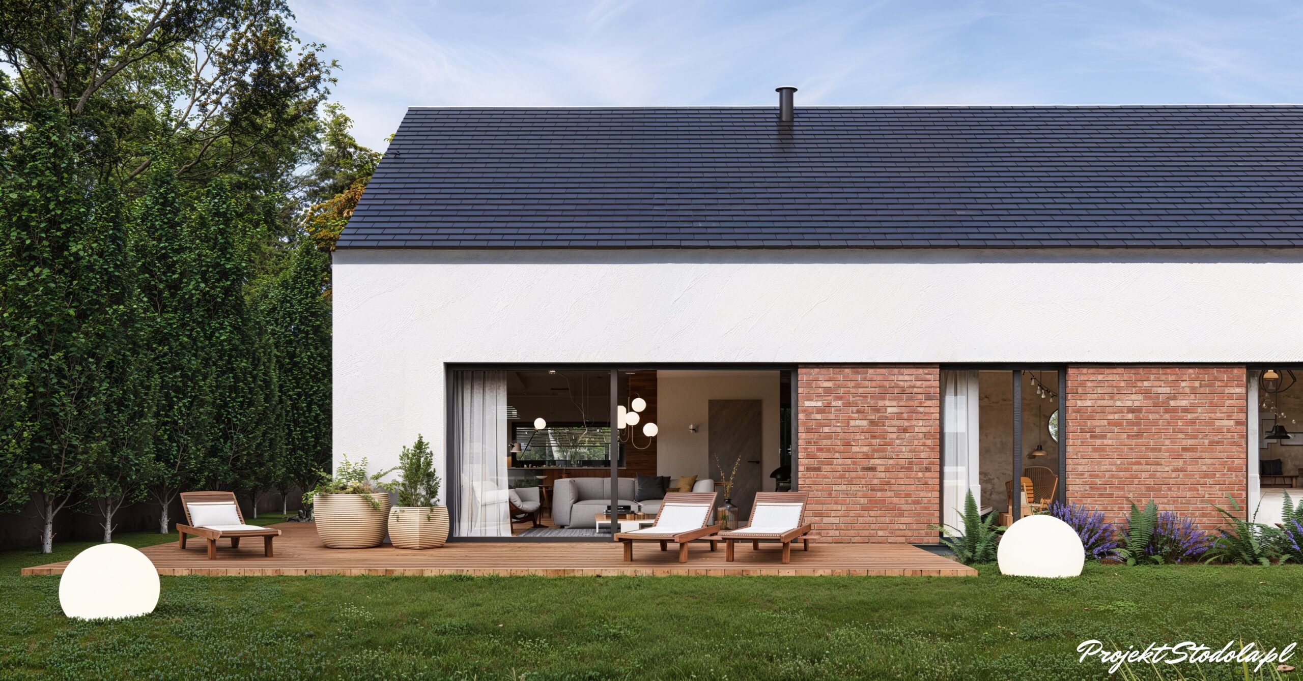 elewacja od ogrodu optimum100