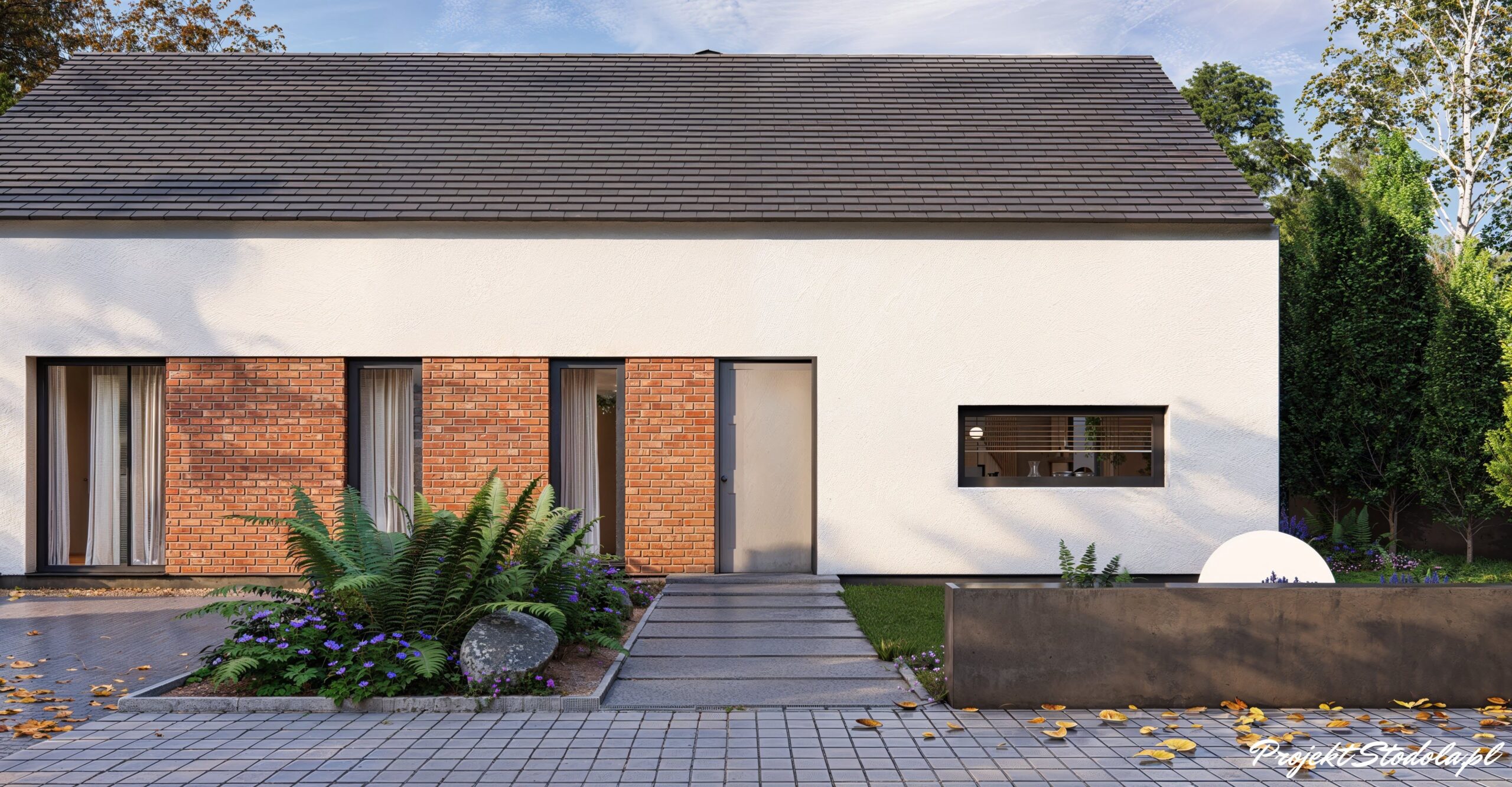 elewacja przybliżenie od ulicy o