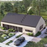 Projekt Stodoła Wood Econo_wersja podstawowa_aksonometria frontowa