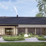 Projekt Stodoła Wood Econo_wersja podstawowa_elewacja ogrodowa